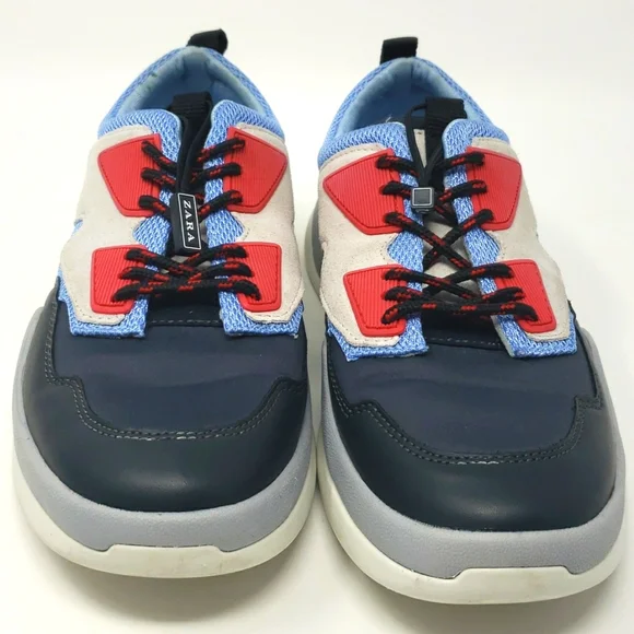 Zara Fashion Sneakers Suede Athletic Shoes Size 38 US 7.5 - Picture 2 of 12